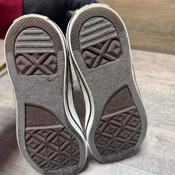 Converse All Star Gray Canvas Sneakers Women's Size 10 - Picture 4 of 6